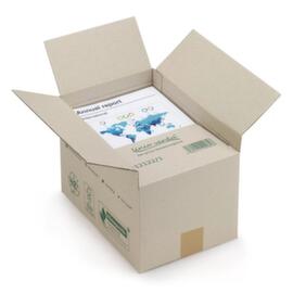 Caisse carton pliante en papier d’herbe réglable en hauteur