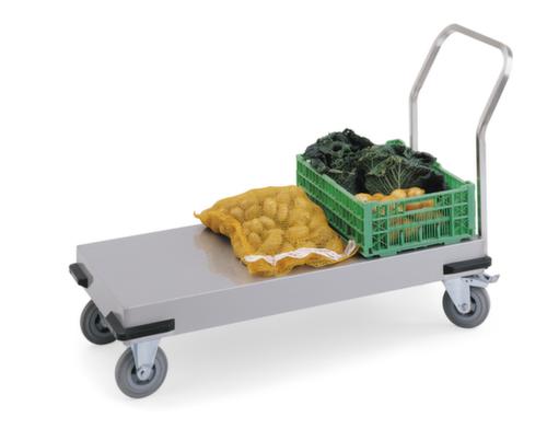 Hupfer Chariot avec barre de poussée en acier inoxydable  L