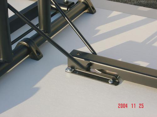 Table pliante polyvalente gerbable, largeur x profondeur 1200 x 800 mm, panneau hêtre  L
