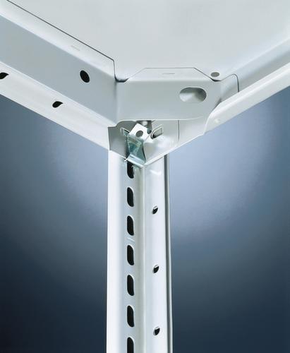 META Panneau d'extension pour le rayonnage sans CLIP vis, hauteur x largeur x profondeur 3000 x 1306 x 636 mm, 7 tablettes  L
