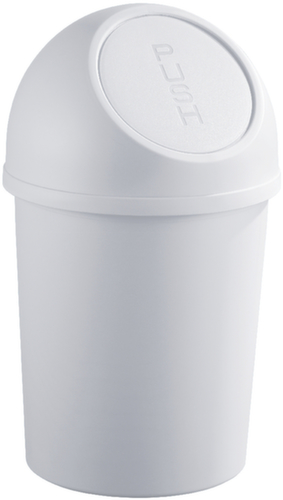 helit Poubelle « Push », 6 l, gris clair  L