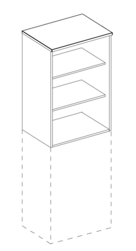 Nowy Styl Élément complémentaire E10 pour les étagères de bureau  L