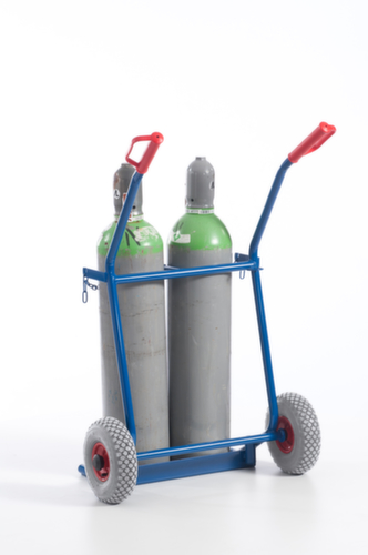 Rollcart Chariot à bouteilles, pour 2x20 l bouteille, bandage air  L