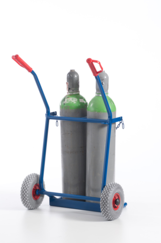 Rollcart Chariot à bouteilles, pour 2x20 l bouteille, bandage air  L