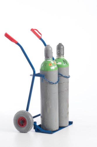 Rollcart Chariot à bouteilles, pour 2x20 l bouteille, bandage air  L