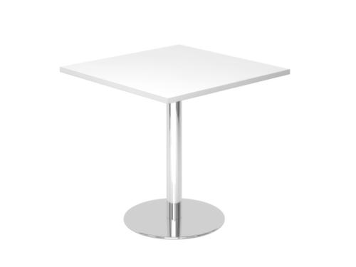 Table de conférence, largeur x profondeur 800 x 800 mm, panneau blanc