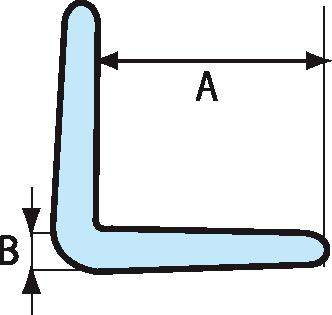 Cornière de protection en mousse PE forme en L, longueur 2000 mm  L