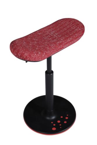 Topstar Siège assis-debout Sitness H2 avec assise skateboard, hauteur d’assise 570 - 770 mm, assise rouge  L