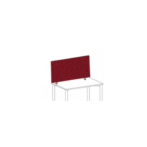 Gera Cloison de table insonorisante Pro, hauteur x largeur 400 x 1800 mm, paroi rouge
