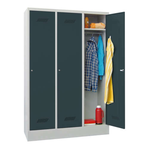 PAVOY Armoire vestiaire Basis avec 3 compartiments, largeur de compartiment 400 mm