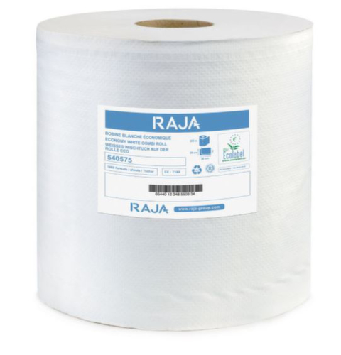 Rouleau de papier d'essuyage Eco pour usage quotidien, 1000 lingettes, cellulose  L