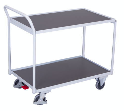 VARIOfit Chariot à plateaux 835x490 mm, force 250 kg, 2 plateaux  L