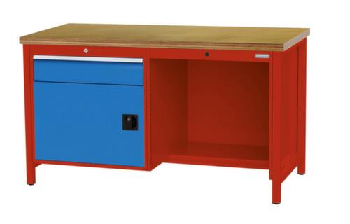 Bedrunka + Hirth Établi, 1 tiroir, 1 armoire, 1/2 tablette  L