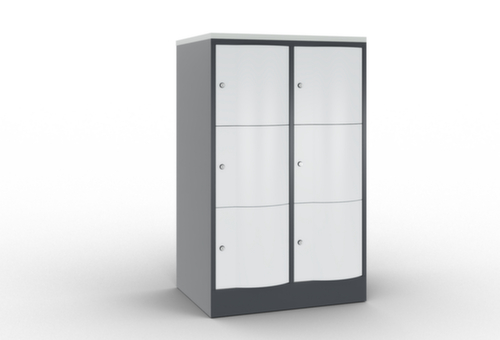 C+P armoire multicases Resisto, 6 compartiments