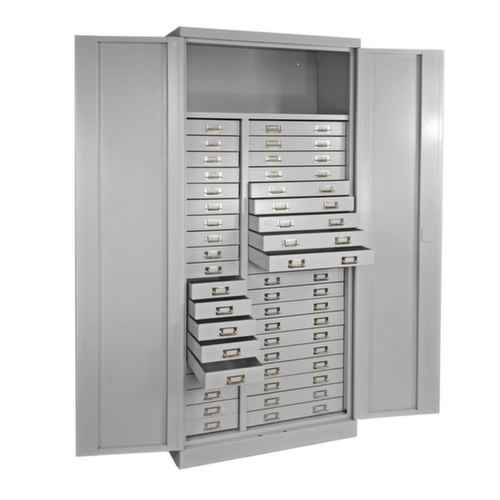 Armoire à tiroirs, 40 tiroir(s), RAL7035 gris clair/RAL7035 gris clair  L