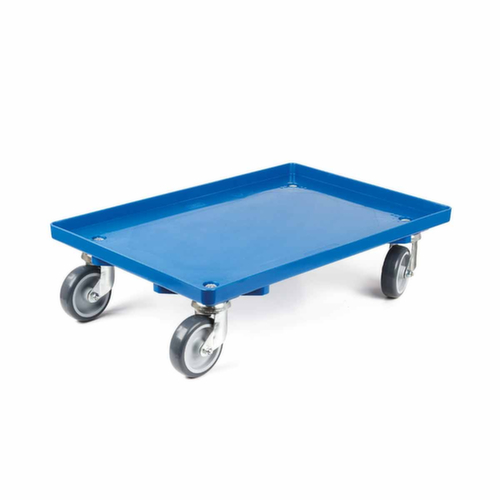 Rouleau de transport avec surface de chargement en plastique, force 250 kg, TPE bandage  L