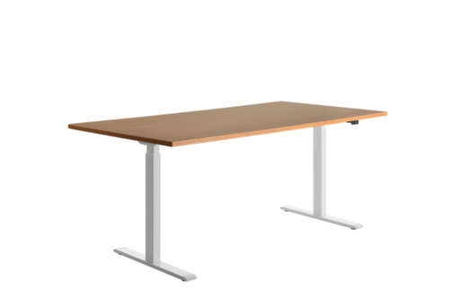 Topstar bureau à hauteur réglable électriquement E-Table Smart avec piètement en T  L