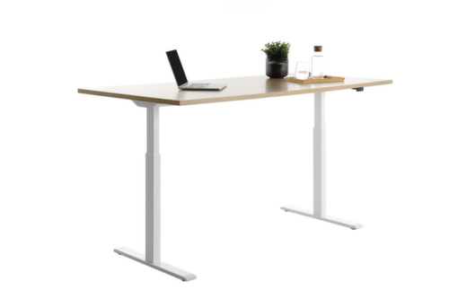 Topstar bureau à hauteur réglable électriquement E-Table Smart avec piètement en T  L