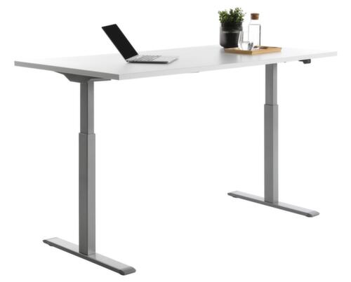 Topstar bureau à hauteur réglable électriquement E-Table Smart avec piètement en T  L