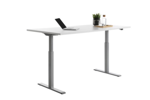 Topstar bureau à hauteur réglable électriquement E-Table Smart avec piètement en T  L