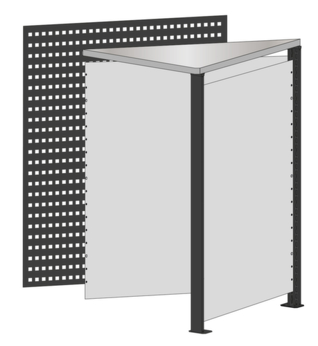 SCHULTE kit de banques d'accueil MULTIplus module d'angle  L