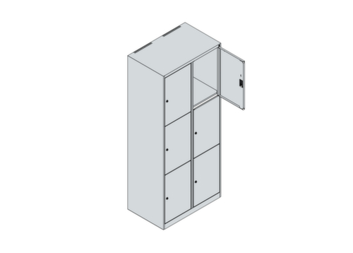 C+P armoire multicases Classic Plus, 6 compartiments  L