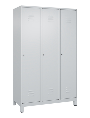 C+P Armoire vestiaire Classic Plus pour une séparation en noir et blanc, largeur de compartiment 400 mm