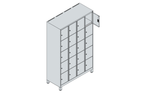 C+P armoire multicases Classic Plus, 20 compartiments  L