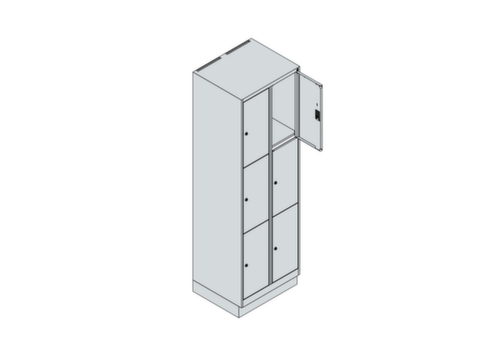 C+P armoire multicases Classic Plus, 6 compartiments  L