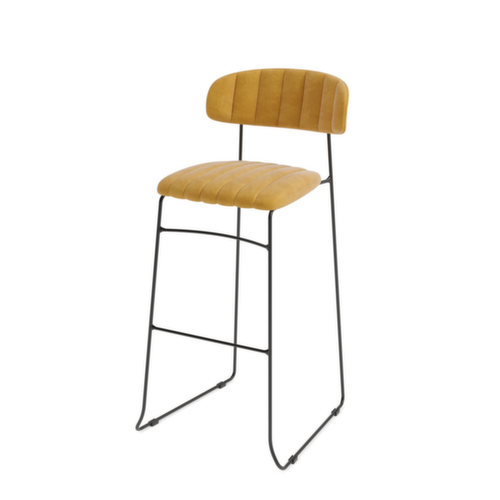 VEBA Tabouret de bar Essentials Mundo, assise jaune  L