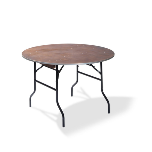 VEBA Table pliante Essentials, Ø 1520 mm, panneau nature  L