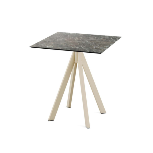 VEBA Table de bistro Essentials Infinity, largeur x profondeur 700 x 700 mm, panneau Galaxy Marble  L