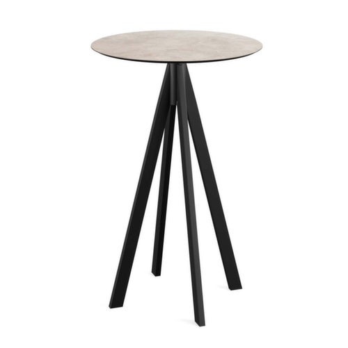 VEBA Table haute Essentials Infinity, Ø 700 mm, panneau Moonstone  L