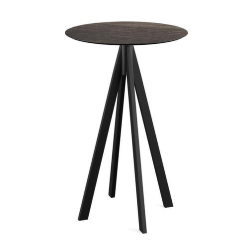 VEBA Table haute Essentials Infinity, Ø 700 mm, panneau bois délavé  L