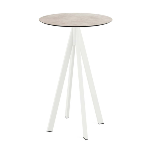 VEBA Table haute Essentials Infinity, Ø 700 mm, panneau Moonstone  L