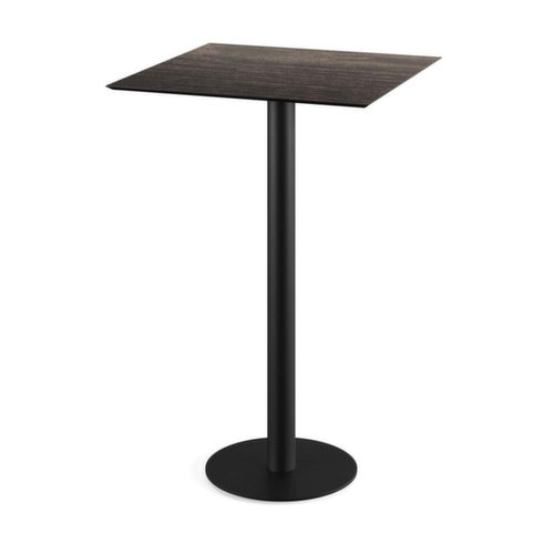 VEBA Table haute Essentials Urban, largeur x profondeur 700 x 700 mm, panneau bois délavé  L