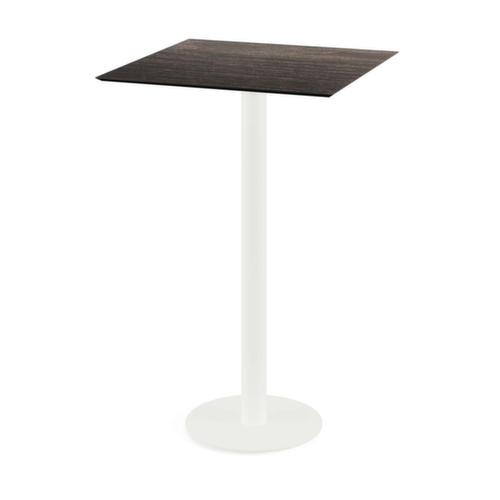 VEBA Table haute Essentials Urban, largeur x profondeur 700 x 700 mm, panneau bois délavé  L