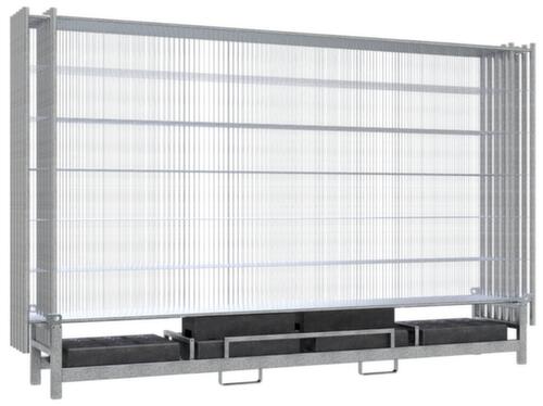 Schake Ensemble Light de 10 éléments deSchake clôture Light, hauteur x largeur 2000 x 3500 mm  L