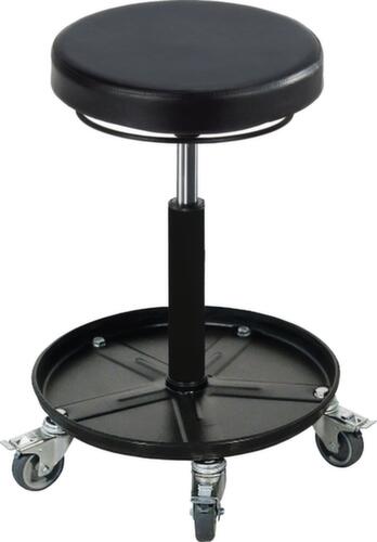 meychair Tabouret pivotant Assistent Professional A1S-TRT, assise noir, 5 roulettes avec frein  L