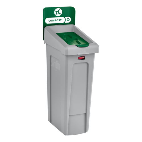 Rubbermaid Couverture Slim Jim® pour station de recyclage, vert  L