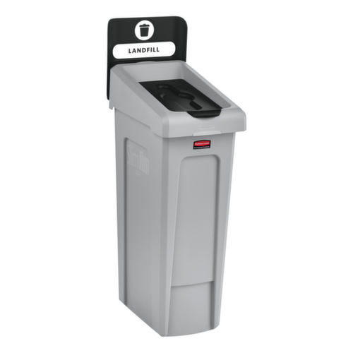 Rubbermaid Couverture Slim Jim® pour station de recyclage, noir  L