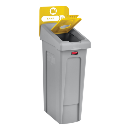 Rubbermaid Couverture Slim Jim® pour station de recyclage, jaune  L