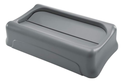 Rubbermaid Couvercle oscillant Slim Jim® pour collecteur de recyclage, gris  L