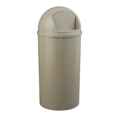 Rubbermaid Poubelle coupe-feu Marshal® Classic, 80 l, beige, couvercle beige  L