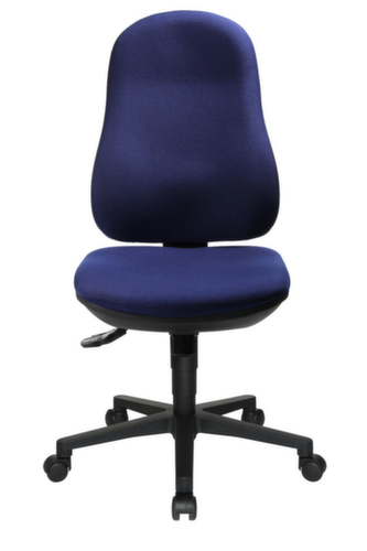 Topstar Siège de bureau pivotant Support SY avec assise ergonomique, bleu  L