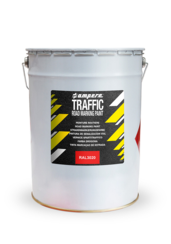 a.m.p.e.r.e. Peinture pour marquage routier TRAFFIC Road Marking Paint, rouge  L