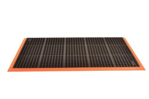 tapis anti-fatigue Groningen avec système de drainage, longueur x largeur 3150 x 970 mm  L