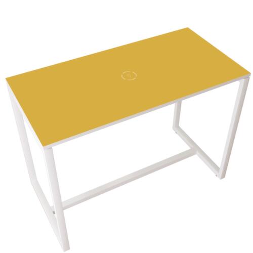 Paperflow Table haute easyDesk, largeur x profondeur 1140 x 750 mm, panneau jaune  L