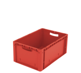 Bac gerbable norme Europe Ergonomic, rouge, capacité 51 l