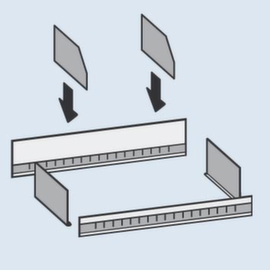 hofe Dump Divider pour rayonnage sans boulons